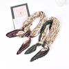 Verano Nuevo Estampado de Cadenas Retro Elegante Versátil Pañuelo Fino de Mujer de 70 Cuadrados