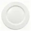 Plato de plástico PP de 13 pulgadas con recubrimiento en polvo dorado, plato decorativo liso de color sólido, mantel de mesa para hotel, boda, comercio exterior
