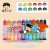 Set de Rotuladores de Acuarela Watermelon Taro para Niños 12/24/36 Colores Guardería Pinceles para Bebés Seguro Lavable Hecho a Mano