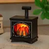 Lámpara de Chimenea Artificial Pequeña Miniatura Casa de Muñecas Casa de Muñecas Decoración Creativa Adornos Lámpara de Velas Digital