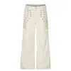 G60072 High Street Estilo Americano para Hombre y Mujer Moderno Diseño de Palacio Lavado Napoleón Jeans de Corte Holgado Ligeramente Acampanados para Hombre