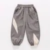 Pantalones de Verano para Niños con Retazos Triangulares Secado Rápido 2026 Nuevos Delgados Frescos Anti-Mosquitos para Niños Bebé Pantalones de Exportación
