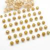 Cuentas de transferencia de oro antiguo con retención de color de 8 mm, cuentas huecas, pulsera de bricolaje, collar, cuentas sueltas, accesorios de joyería al por mayor