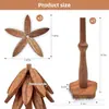 Base de Madera Aislante del Calor para el Hogar Madera Maciza de un Solo Árbol Posavasos Multifuncional Creativo de Árbol de Navidad Posavasos para Olla de Arena Adornos