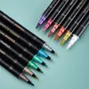 Exclusivo Transfronterizo El Más Vendido de Amazon Marcador Metálico de Dos Colores Doble Punta Marcador Metálico Pluma Metálica