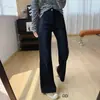 Calça flare de cintura alta, com elasticidade em quatro direções, corte afina a silhueta e leve abertura na barra, perfeita para o outono, projetada para acentuar os quadris