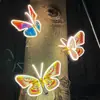 Nueva luz de mariposa luminosa para exteriores transfronteriza, luz colgante para árboles alimentada por energía solar para parques, iluminación de áreas escénicas, luz decorativa dinámica para césped