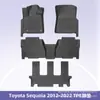 Adecuado para Toyota Sequoia 2012-2022 Tapetes de Piso TPE Material 3D para Todo Clima Tapete de Cajuela