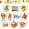 Decoraciones de Cosecha de Acción de Gracias de Otoño Transfronterizas, Colgantes de Gnomos de Otoño, Decoraciones de Hojas Frescas de Granja de Otoño