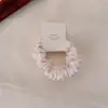 Un par de scrunchies florales de dibujos animados, simples cintas para el pelo de tela básica que no dañan el cabello, adecuados para coletas, gomas elásticas para el pelo para mujeres
