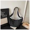 Bolso Nuevo Tipo Empanada para Mujer Primavera y Verano, Bolso Cruzado de Nicho de Alta Gama, Estilo Simple y Casual, Bolso Versátil para Debajo del Brazo para Compras Diarias