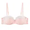 Estilo Transfronterizo Lencería de Sujetador Puro Deseo de Alta Gama, Conjunto de Sujetador Rojo Sexy Push-Up para Mujer Talla Grande para el Año de Nacimiento