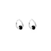 Pendientes de Circonita Negra de Estilo Dulce y Cool Sexy 2025 Nuevos Pendientes Personalizados de Moda Pendientes de Diseño Nicho para Mujer