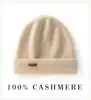 Gorro de Invierno 100% Cachemir Unisex Doble Grosor Puro Cachemir Gorro de Punto Baotou Gorro para el Frío