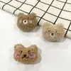 Novo urso de blush cacheado acessórios diy urso de pelúcia desenho animado orelha de morango cabeça de animal urso chapéu acessórios para roupas