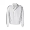 Chaqueta Harrington Reversible de Rayas Blancas CsmyXanvas Estilo Intelectual Old Money Casual para el Trabajo