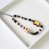 Lanyard para Teléfono Móvil de Cuentas DIY Estilo Corto Femenino Conejo Blanco Cubo de Corazón Accesorios para Funda de Teléfono Decoración de Bolsa Animales Pequeños