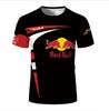 Verano Nueva Camiseta 3D Transfronteriza Red Bull Moda Urbana Venta Caliente Manga Corta Personalizada Creativa Impresión Digital Suelta Redonda