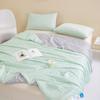 Colcha de Seda Fresca de Verano, Colcha de Color Sólido Helado para Aire Acondicionado de Verano, Colcha Delgada Lavable a Máquina, Colcha de Verano, Dropshipping, Artículo Popular Transfronterizo
