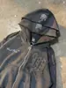 Moda de Calle Alta 2026 Nuevo Elegante Conjunto de Dos Piezas Patchwork con Pantalones Rectos Elásticos y Sudadera con Capucha y Cierre Lulu