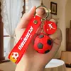 Nuevo llavero de fútbol de comercio exterior, bolsa de pareja para el Mundial, llave de coche, recuerdo de fútbol, colgante pequeño, venta al por mayor