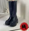 Botas elásticas de suela gruesa, botas ajustadas para mujer, colección otoño/invierno 2026, botas hasta la rodilla, elegantes botas de tacón alto, botas de moda