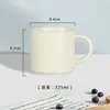Taza de Cerámica con Foto y Logo, Taza Grabada, Regalo Personalizado para Reunión Anual Corporativa, Taza de Leche con Asa en Forma de C