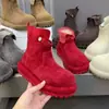 Botines de tobillo de estilo retro para mujer, con punta redonda y suela gruesa, botas marrones para otoño/invierno, versátiles botas de montar de ante, nuevo estilo 2026 Botas Martin