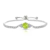 Tiktok Venta Caliente Pulsera de Piedras Preciosas Coloridas Corte Milenio Rosa Incrustada con Diamantes de Alto Carbono Súper Brillantes Transfronteriza Europea y Americana Tiktok Dropshipping