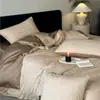 Juego de Ropa de Cama Jacquard de Algodón 100% de Lujo Ligero de Alta Gama de Cuatro Piezas Ropa de Cama para Habitación Principal Sábanas de Algodón Puro Funda Nórdica Ropa de Cama para Todas las Estaciones