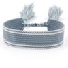 Pulsera nueva tejida a mano Correa de muñeca simple europea y americana Estilo bohemio Cinta de pareja en blanco Cuerda de mano DIY