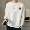 Sudadera con cuello redondo para hombre Camiseta de manga larga para hombre Nueva tendencia de estilo Otoño Primavera Ropa de Otoño Marca Tendencia Camiseta básica Top para hombre