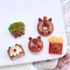 Pastel de agua para bebé, comida y juego, dibujos animados, crema, pegamento, accesorios, hebilla de zapato creativa, material de resina, accesorios, joyería de bricolaje, horquilla
