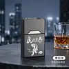 Novo porta-cigarros recarregável com isqueiro, design integrado, resistente à pressão, à prova de umidade, tampa flip magnética, capacidade super grande para 20 cigarros, pacote masculino