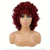 Amazon Cross Border Moda Bobina de Aço Cabelo Cacheado Headset África Venda Quente Fofo Natural Explosivo Cabeça Cabelo Cacheado Peruca