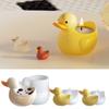 Zongbo Tarro de Almacenamiento de Pato de Silicona Taza para Velas Molde de Silicona Pato Pequeño DIY Velas Aromaterapia Molde de Yeso
