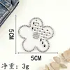 Nuevo Parche de Tela con Borlas de Adhesivo Termofusible Floral Transfronterizo con Pedrería Parche para Bolsos y Ropa DIY con Pedrería