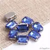 Taladro de Garra Octagonal Rectangular Strass Rectangular Vidrio Rectangular Taladro Cosido a Mano Joyería DIY Ropa Accesorios de Boda Accesorios