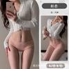 Sexy Encaje Mariposa Campana No Necesidad de Quitarse las Bragas Puro Deseo Tentación Entrepierna Abierta Calzoncillos de Cintura Baja para Mujer