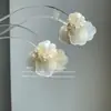 Pendientes Originales Nube para Mujer, Pendientes Dulces de Pétalo de Perla Estilo Francés, Clips para Orejas Personalizados, Diseño de Nicho con un Toque de Lujo