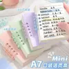 Cuaderno de Hojas Sueltas A7 Muy Atractivo, Mini Cuaderno de Bolsillo Transfronterizo, Bloc de Notas Portátil para Estudiantes, Cuaderno Espiral, Regalo para el Día del Niño