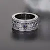 Anel Descompressor para Homens e Mulheres, Anel de Casal Estilo Engrenagem Rotativa, Anel da Fortuna Tendência, Novo Design de Anel de Engrenagem