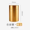 Aleación de Aluminio Lata de Té Pequeña Portátil Caja de Té de Viaje Lata de Té Metal Mini Acero Inoxidable Sellada Caja de Empaque de Té