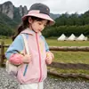 Cortavientos de color block con bolsillo con cremallera para niña de comercio exterior, chaqueta elegante nueva de otoño 2026, ropa infantil de moda dropshipping