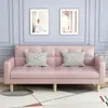 Sofá para salas pequeñas, modelo nuevo, tres plazas simple moderno, doble uso para apartamentos de alquiler, sofá cama plegable