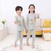 2023 Novo Conjunto de Roupa Interior de Algodão Infantil Meninos e Meninas Outono e Inverno Estilo Coreano Roupas de Casa Roupas de Outono do Bebê Calças de Outono Pijamas