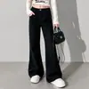 Jeans de Primavera y Otoño para Niñas 2026 Nuevo Estilo Pantalones Anchos para Niños Pantalones Rectos de Otoño para Niña Pantalones Largos Negros para Niños Medianos y Grandes