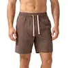Amazon Pantalones Cortos para Hombre Transfronterizos TK Multicolores Lino Raya Vertical Bermuda con Cordón Transpirables Casuales Deportivos