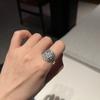 Nuevo Anillo de Pluma de Diseño Personalizado de Moda y Gama Alta, Exquisito Collar Completamente de Diamantes, Pendientes y Juego de Tres Piezas de Joyería