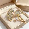 Broche de Tulipán de Zirconia de Alta Gama Xiliang Feizi Corsage de Tulipán Colorido Estilo Coreano Pin de Regalo Elegante Venta al por Mayor